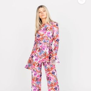 Kittenish floral jumpsuit